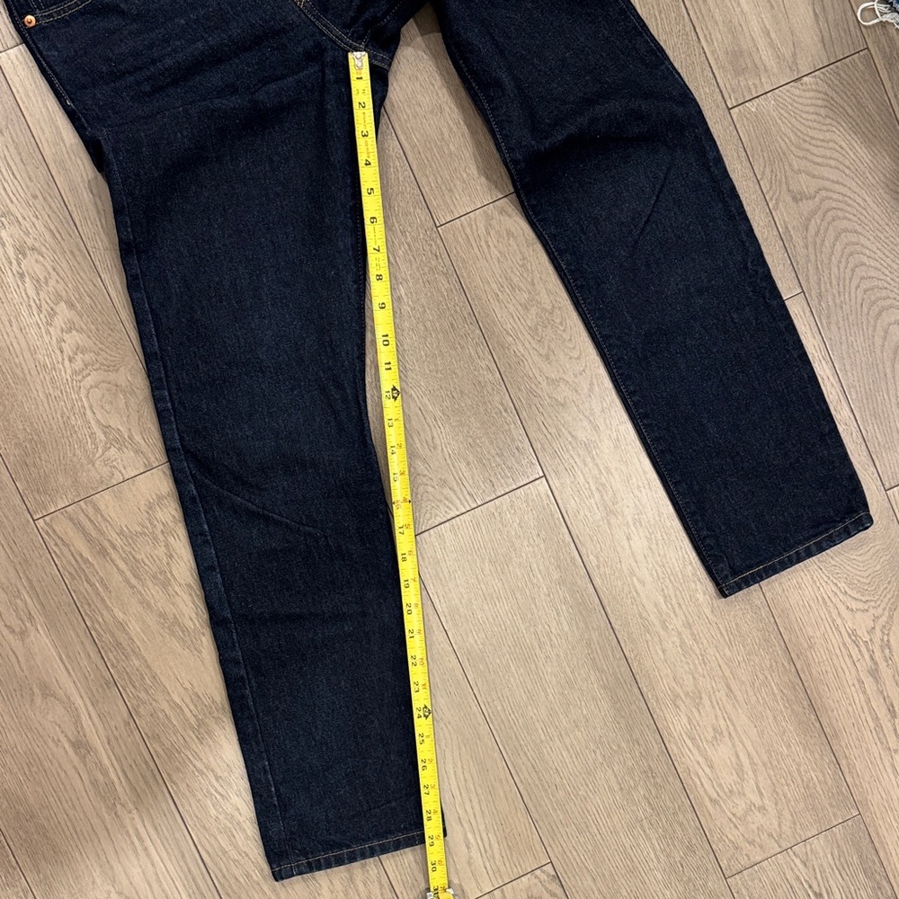 Levi's 501 Women's Straight Leg Jeans - Dark Blue - Picture 9 of 11